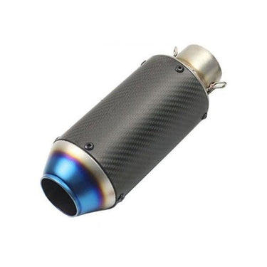 Silencieux Moto Universel Carbone bleuie